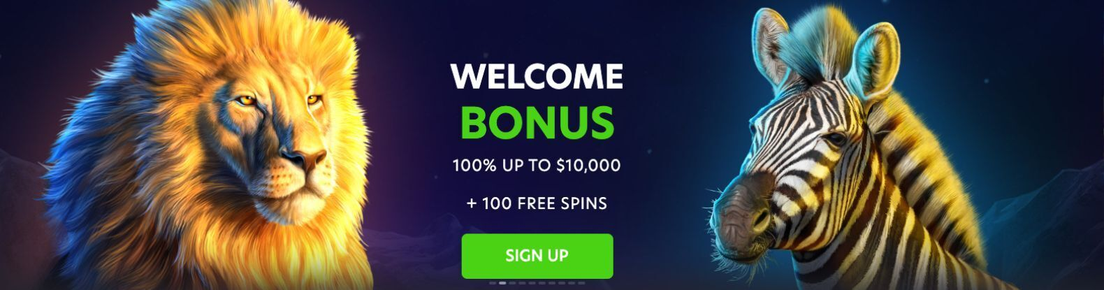 Bonus 100% up to $10,000 AUD + 100 Free Spins